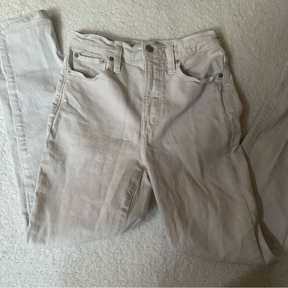 Madewell “The Perfect Vintage Jean” White Jeans
